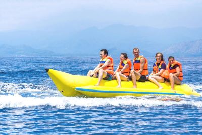 banana boat ride - things to do in tehri lake​