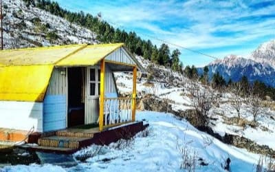 snow games and camping in uttarakhand