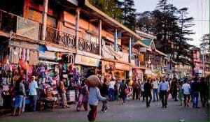 lakkar-bazar during camping in shimla