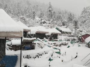 mount rock stay camp in auli